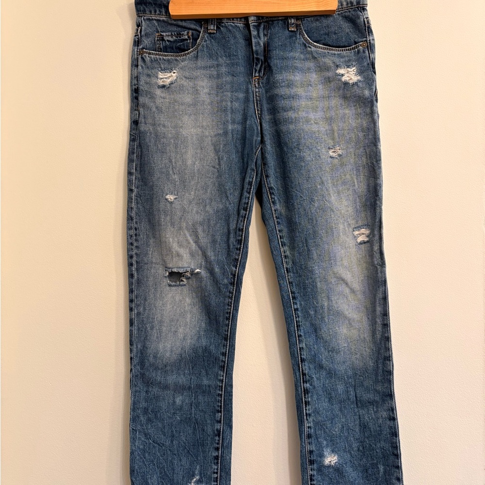 Blank NYC Distressed Denim Boyfriend Jeans